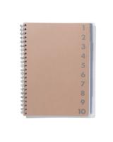 HEMA Collegeblok 10-in-1 - A4 - Kraft