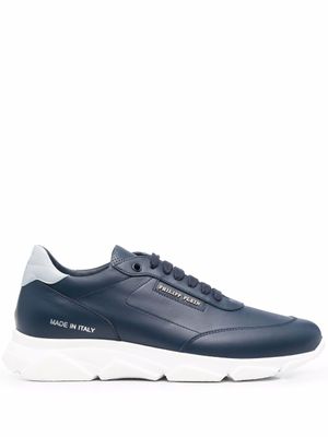 Philipp Plein baskets en cuir - Bleu