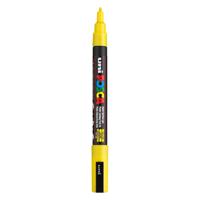 Uni Posca pc3m acrylmarker geel - ronde punt tot 1,3 mm