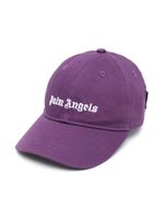 Palm Angels Kids casquette à logo brodé - Violet