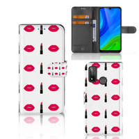 Huawei P Smart 2020 Telefoon Hoesje Lipstick Kiss