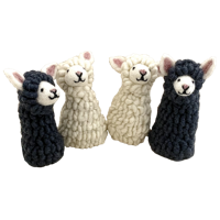 Papoose Toys Papoose Toys Sheep Finger Puppets/4pc - thumbnail