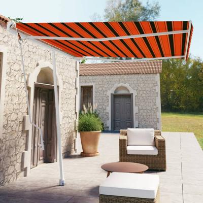 Luifel vrijstaand automatisch 300x250 cm oranje en bruin