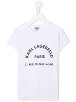 Karl Lagerfeld Kids t-shirt à logo imprimé - Blanc