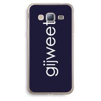 Gijweet: Samsung Galaxy J3 (2016) Transparant Hoesje
