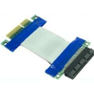 Inter-Tech 88885458 kabeladapter/verloopstukje PCIe x4 Blauw, Grijs