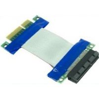 Inter-Tech 88885458 kabeladapter/verloopstukje PCIe x4 Blauw, Grijs - thumbnail