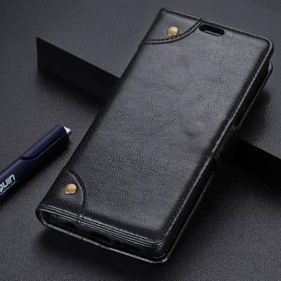 Koperen gesp Nappa textuur horizontale Flip leren Case voor Huawei P30 Lite met houder & kaartsleuven & portemonnee (zwart)