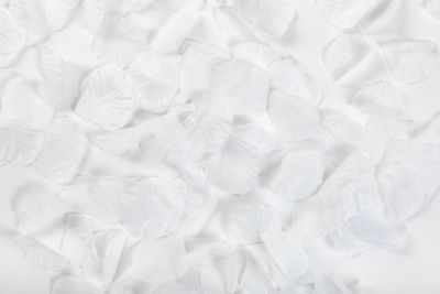 Luxe witte rozenblaadjes