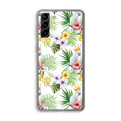 Gele kuif: Samsung Galaxy S21 Plus Transparant Hoesje