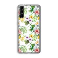 Gele kuif: Samsung Galaxy S21 Plus Transparant Hoesje