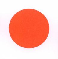 Etiket 35 mm rond fluor rood afneembaar
