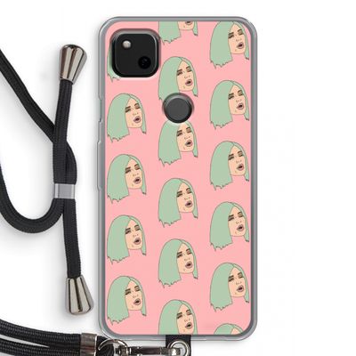 King Kylie: Pixel 4a Transparant Hoesje met koord