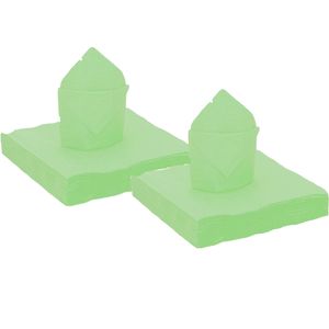 50x stuks feest servetten mintgroen - 40 x 40 cm - papier