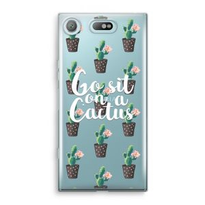 Cactus quote: Sony Xperia XZ1 Compact Transparant Hoesje