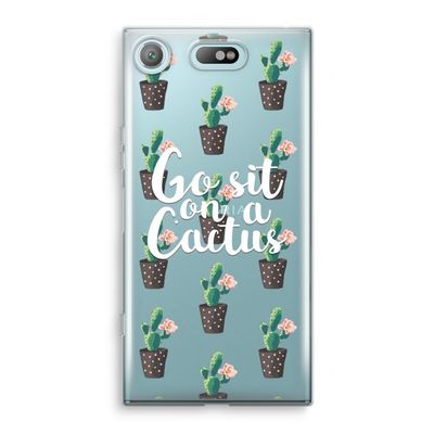 Cactus quote: Sony Xperia XZ1 Compact Transparant Hoesje