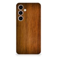 Samsung Galaxy S24 Plus | Bumper Hoesje | Donker Hout