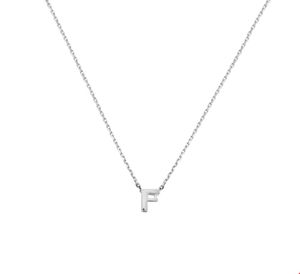 TFT Zilveren Ketting Letter F 1,1 mm x 41-45 cm