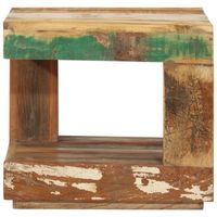 The Living Store Salontafel - hout - 45 x 45 x 40 cm - landelijke stijl - thumbnail