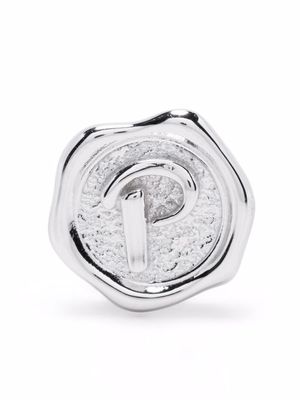 Maria Black lettre-P Pop Coin - Argent