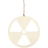 Creativ Company Schild, geen kernenergie, afm 21,3 cm, dikte 0,9 cm, 1 stuk
