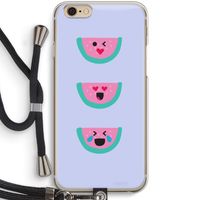 Smiley watermeloen: iPhone 6 / 6S Transparant Hoesje met koord Smiley watermeloen: iPhone 6 / 6S Transparant Hoesje met koord