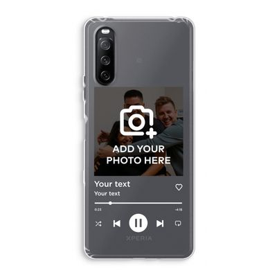 Music Player: Sony Xperia 10 III Transparant Hoesje