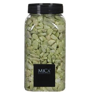 Decoratie/hobby steentjes lime groen 650 ml