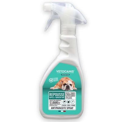 VETOCANIS Anti-vlooien-, anti-teken- en anti-muggenspray - voor honden - 500 ml
