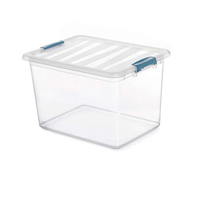 Multi-functionele Kist Domopak Living Katla Met handvatten Transparant 20 L Polypropyleen (39 x 29 x 25,5 cm)