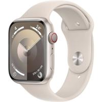Apple Watch 9 Cell 45mm alu sterrenlicht sportband M/L - thumbnail