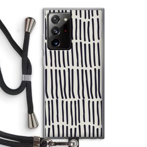 Moroccan stripes: Samsung Galaxy Note 20 Ultra / Note 20 Ultra 5G Transparant Hoesje met koord