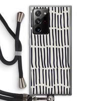 Moroccan stripes: Samsung Galaxy Note 20 Ultra / Note 20 Ultra 5G Transparant Hoesje met koord