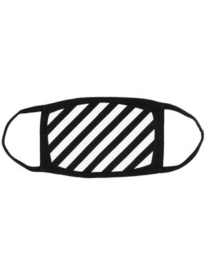 Off-White masque à motif Diag - Noir