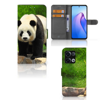 OPPO Reno8 Pro Telefoonhoesje met Pasjes Panda - thumbnail