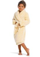 Rebelle kinderbadjas fleece fluffy - geel-164