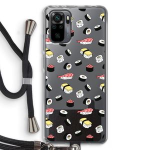 Sushi time: Xiaomi Redmi Note 10 Pro Transparant Hoesje met koord