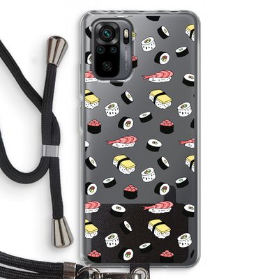 Sushi time: Xiaomi Redmi Note 10 Pro Transparant Hoesje met koord