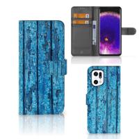 OPPO Find X5 Pro | Book Style Case | Wood Blue