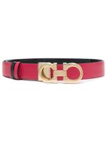 Ferragamo ceinture réversible à boucle Gancini - Rose