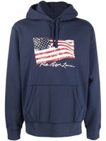 Polo Ralph Lauren hoodie à imprimé graphique - Bleu