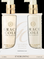 Grace Cole Nectarine Blossom & Grapefruit Pampering Hand Care Duo