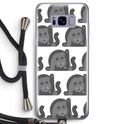 Cats: Samsung Galaxy S8 Transparant Hoesje met koord