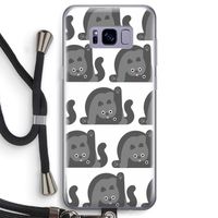 Cats: Samsung Galaxy S8 Transparant Hoesje met koord