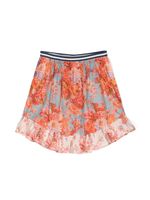 ZIMMERMANN Kids t-shirt volanté à fleurs - Rose