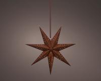 Papieren kerstster led 58 cm bruin Papieren kerstster led 58 cm bruin