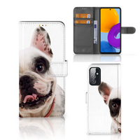 Samsung Galaxy M52 Telefoonhoesje met Pasjes Franse Bulldog