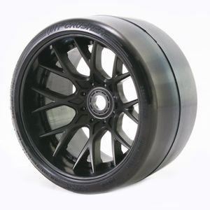 Sweep Racing VHT Crusher Belted slicks on-road wielen - 1/2 Offset - 17mm - Black