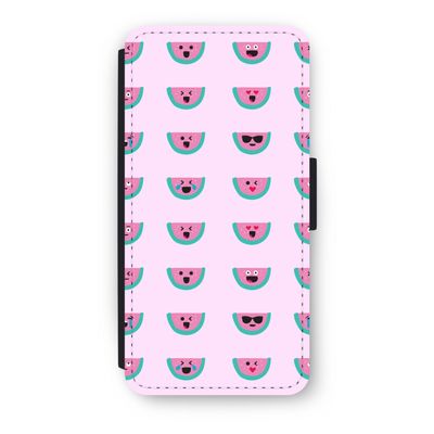 Smiley watermeloenprint: iPhone SE 2020 Flip Hoesje