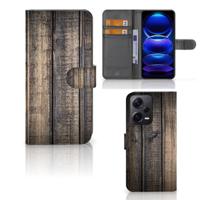 Xiaomi Poco X5 Pro | Note 12 Pro 5G | Book Style Case | Steigerhout | Portemonnee hoesje